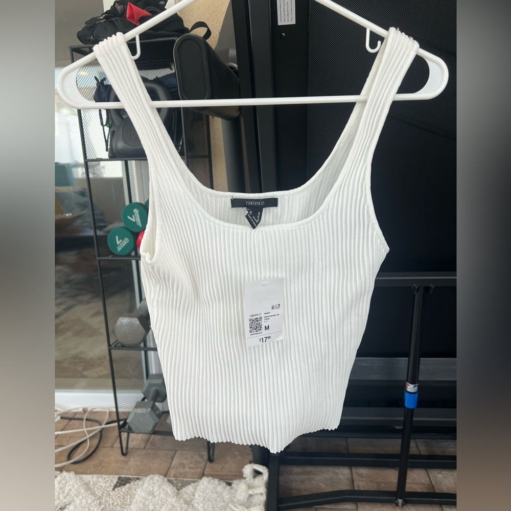 Ribbed Sweater Knit Crop Top- Medium NWT